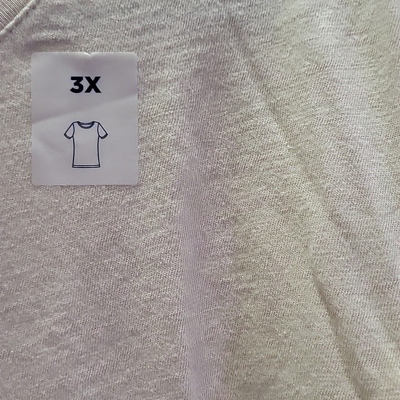 NWT Old Navy Cream Peace Love Pride Plus Size Graphic T-Shirt 3X - Picture 4 of 5